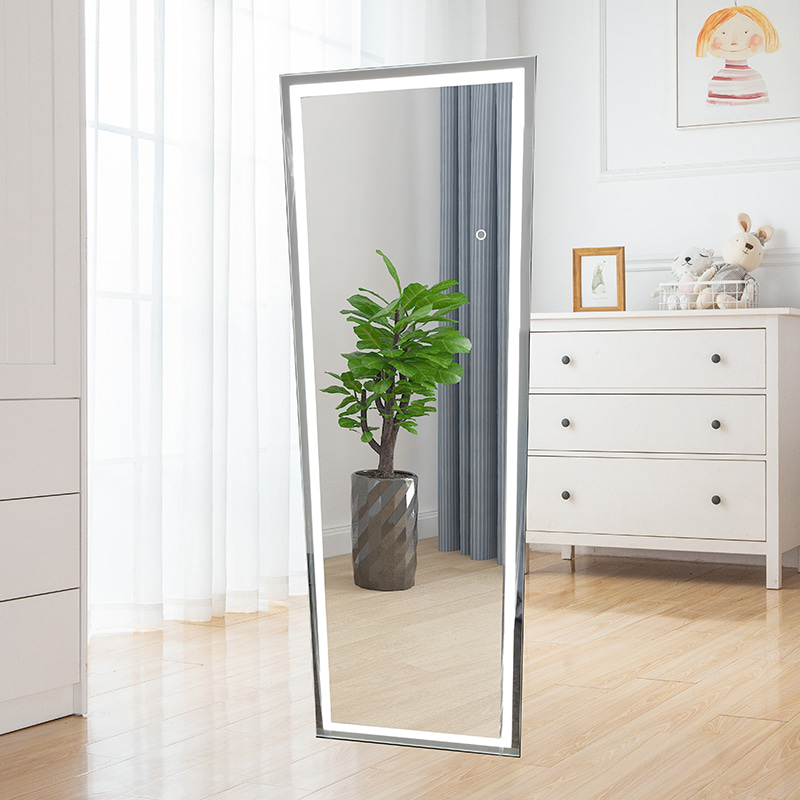 D3015-Lens   aluminum frame sandblasted surface dress mirror
