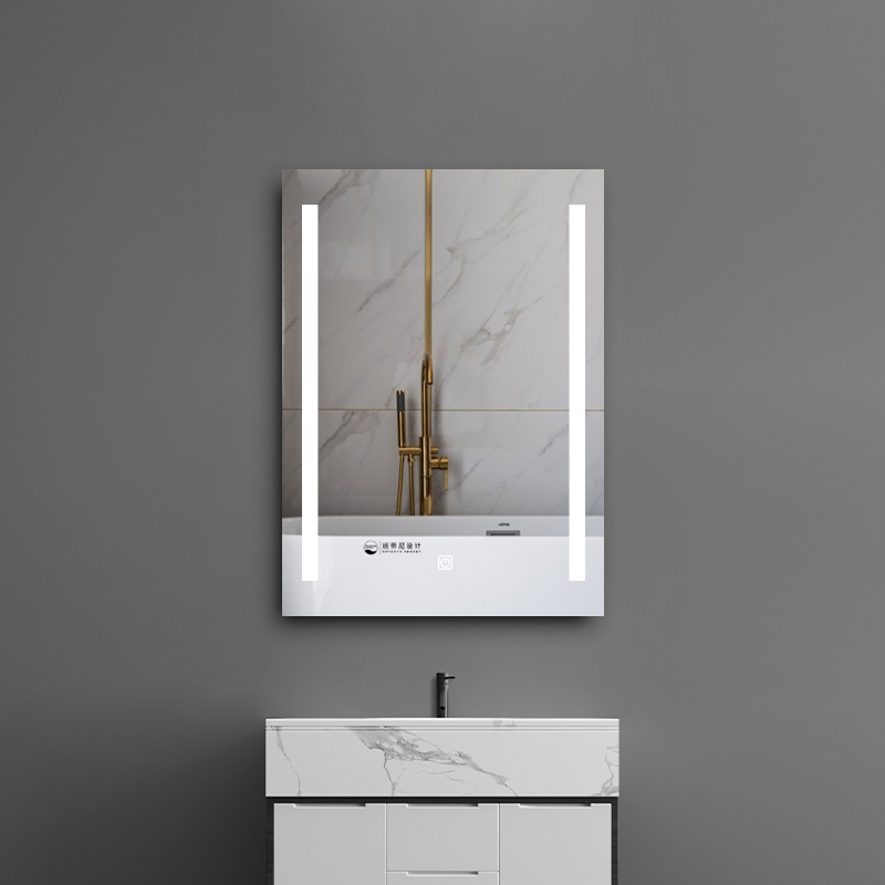 M2012-Venice Two light modern rectangular bathroom LED mirror