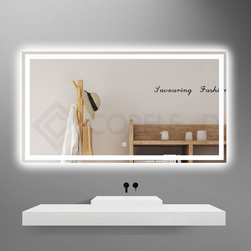 M3015 Rectangular frameless LED bathroom mirror