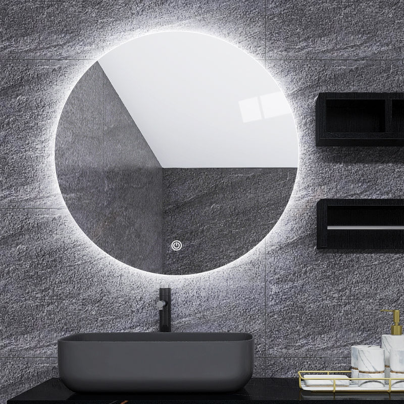 M3056 Round ambient light LED bathroom mirror
