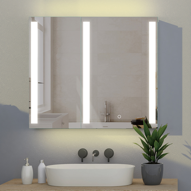 LED illuminated mirrors are a great way to brighten up the bathroom