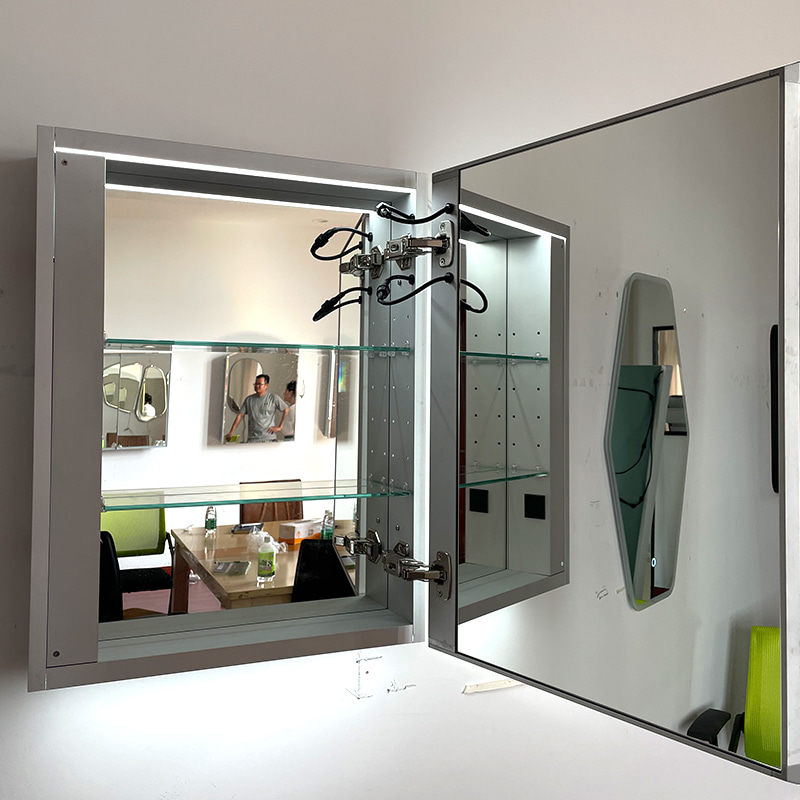 What are the styles of LED mirror cabinets