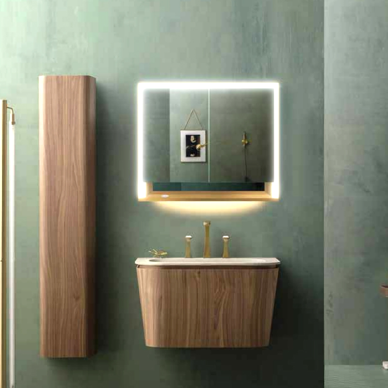 MC9012 Aluminum Alloy Material Illuminated Mirror Cabinet