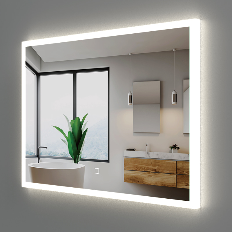 M3041-Normandy Full PC frame shadowless LED bathroom mirror