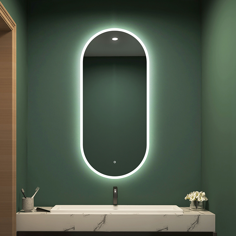 M3099-Phoenix ABS frame runway style LED bathroom mirror